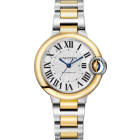 W2BB0037 Ballon Bleu de Cartier l 33 mm, automatic mechanical movement, yellow gold, steel