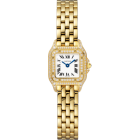 WJPN0055 Panthère de Cartier l Mini model, quartz movement, yellow gold, diamonds