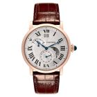 W1556240 Rotonde de Cartier l Automatic, 18k Rose Gold, Leather