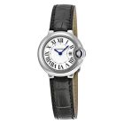 W69018Z4 Ballon Bleu de Cartier l Quartz, Opaline Silver Dial, Leather