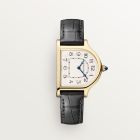 WHCC0008 Cloche de Cartier l Manual Winding, 18K Yellow Gold, Dark Gray Leather Strap
