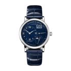 LITTLE LANGE 1 MOONPHASE With White Gold Case And Dark Blue, Alligator Leather Strap