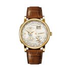 LANGE 1 TIMEZONE With Champagne Dial And Middle Brown, Alligator Leather Strap