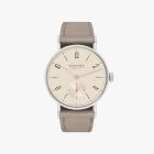 TANGENTE 33 CHAMPAGNE Ref. 151 | Velour Leather Beige Strap | Crystal Glass Back