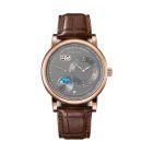 LANGE 1 PERPETUAL CALENDAR With Grey Dial And Reddish-Brown, Alligator Leather Strap
