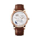 LANGE 1 TOURBILLON PERPETUAL CALENDAR With Grey Dial And Reddish-Brown, Alligator Leather Strap