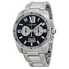 W7100061 Calibre de Cartier l Automatic, Black Dial, Stainless Steel Bracelet