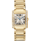 WJTA0061 Tank Française l Medium model, quartz movement, yellow gold, diamonds