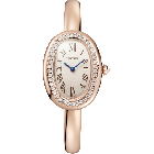 WJBA0045 Baignoire l Small model, size 17, quartz, rose gold, diamonds