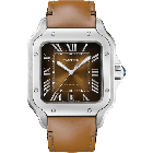WSSA0079 Santos de Cartier l Automatic movement, Steel, 2 interchangeable straps
