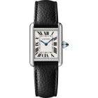 WSTA0135 Tank Must de Cartier l Small model, quartz movement, steel, leather