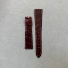 Strap PP Burgundy Pin Leather Alligator (Shiny) - Sq scales [NPD] 19x14 mm Regular