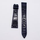 Strap PP Navy Blue Pin Leather Alligator (Shiny) - Sq scales [NPD] 18x14 mm Long