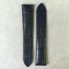 Strap CA Navy Blue Leather Alligator (Matt) - Sq scales [PDD] 20.20x17.80 mm Long
