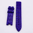 Strap BR Royal Blue RDN Mini Leather Alligator (Matt) - Sq scales [PDD] 14x14 mm Regular