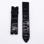 Strap BR Black RDN Big Leather Alligator (Shiny) - Sq scales [PDD] 16x14 mm Long