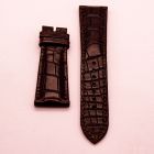 Strap BR Dark Brown Leather Alligator (Matt) - Sq scales [PDD] 22x18 mm Regular
