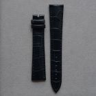Strap BR Navy Blue Leather Alligator (Matt) - Sq scales [PDD] 20x16 mm Long