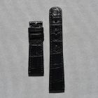 Strap AL Black Leather Alligator (Matt) - Sq scales [PDD] 19x16 mm Short
