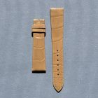 Strap PP Beige Pin Leather Alligator (Shiny) - Sq scales [PDD] 17x14 mm Regular