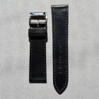 Strap NO Black Leather Shell Cordovan 20x18 mm Short