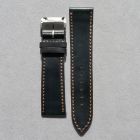 Strap NO Black (Brown Stitch) Leather Shell Cordovan 20x18 mm Short