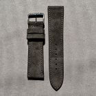 Strap NO Anthracite Leather Velour 20x18 mm Short