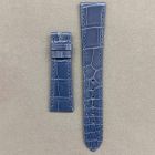 Strap PP Peacock Blue Dep Leather Alligator (Shiny) - Sq scales [PDD] 20x16 mm Regular