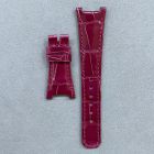 Strap PP Violine Pink Dep NAUTILUS Leather Alligator (Shiny) - Sq scales [PDD] 21x14 mm Short