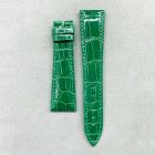 Strap BR Emerald Green Leather Alligator (Shiny) - Sq scales [PDD] 21x16 mm Regular