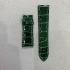 Strap BR Bottle Green Leather Alligator (Shiny) - Sq scales [PDD] 21x18 mm Short