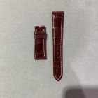 Strap PP Carmine Red (Off White Stitch) Dep Leather Alligator (Shiny) - Sq scales [PDD] 19x16 mm Short