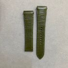 Strap CA Olive Green SANTOS Leather Alligator (Matt) - Sq scales [PDD] 21x18 mm Regular