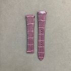 Strap CA Purple SANTOS Leather Alligator (Shiny) - Sq scales [PDD] 18.5x16 mm Regular