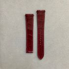 Strap CA Wine Red SANTOS Leather Alligator (Shiny) - Sq scales [PDD] 18.50x16 mm Regular