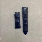 Strap BR Dark Blue Leather Alligator (Matt) - Sq scales [PDD] 21x18 mm Short