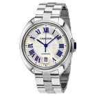 WSCL0007 Cle De Cartier l Automatic, Flinque Sunray Silver Dial, Bracelet