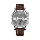 ZEITWERK DATE With Grey Dial And Dark Brown, Alligator Leather Strap