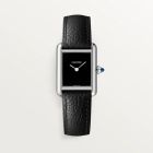 WSTA0084 Tank Must de Cartier l Small model, quartz movement, steel, leather