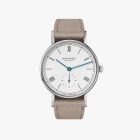 LUDWIG 33 Ref. 244 | Velour Leather Beige Strap | Sapphire Crystal Glass Back