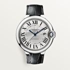 WJBA0026 Baignoire l Mini Model, Quartz movement, white gold, leather