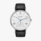 LUDWIG NEOMATIK 39 Ref. 250|Horween Genuine Shell Cordovan Remborde Black Strap