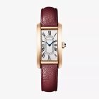 WGTA0276 Tank Americaine l Quartz, 18k Rose Gold, Leather Strap 