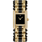 HPI01770 Cartier Tank l Large model, quartz movement, yellow gold, diamonds, onyx