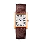 W5200025 Tank Solo l Quartz, 18k Rose Gold l Leather Strap