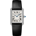 W4TA0030 Tank Must l Large model, high autonomy quartz movement, steel, diamonds, leather