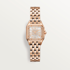 WJPN0091 Panthère de Cartier l Small model, quartz, rose gold, diamonds