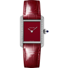 W4TA0022 Tank Must watch l Small model, quartz movement, steel, diamonds, leather