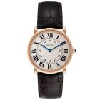 W6800251 Ronde Louis Cartier l 36 mm, hand-wound movement, rose gold, leather