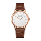 SAXONIA THIN With Argenté Dial And Reddish-Brown, Alligator Leather Strap